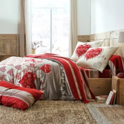 Becquet Linge de lit à motifs cœurs< Les Matières|Housse De Couette