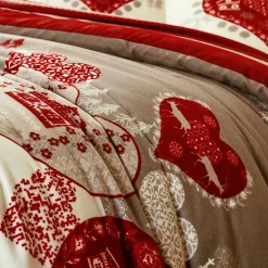 Becquet Linge de lit à motifs cœurs< Les Matières|Housse De Couette