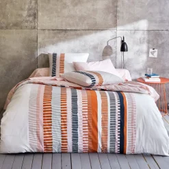 Becquet Linge de lit à rayures colorées - CRÉATION< Les Matières|Housse De Couette
