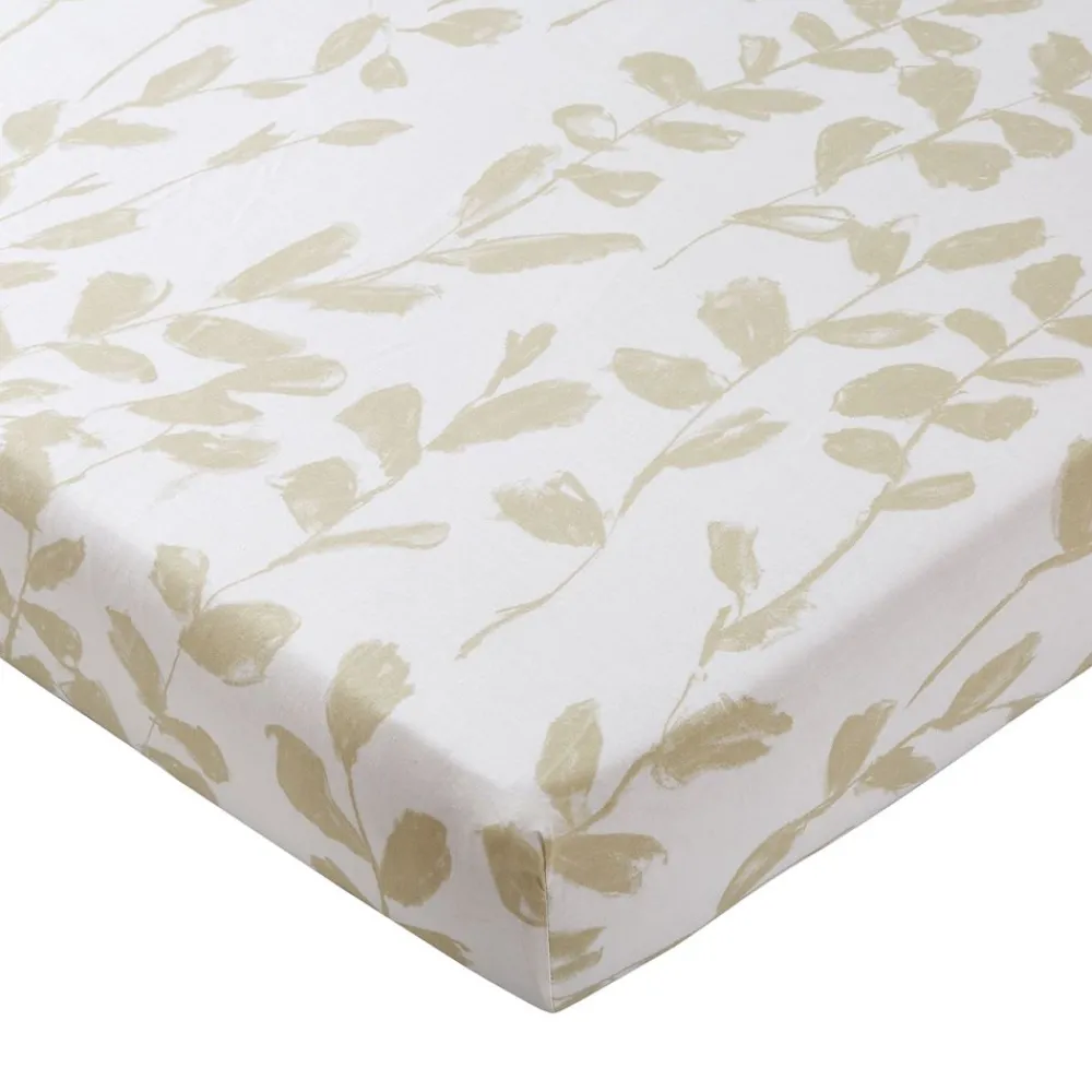 Becquet Linge de lit bicolore motif feuilles - CRÉATION< Les Matières|Housse De Couette