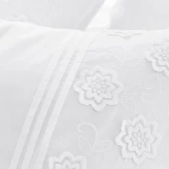 Becquet Linge de lit brodé fleurs - CRÉATION< Housse De Couette