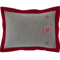 Becquet Linge de lit broderie coeurs, feuilles et flocons - CRÉATION< Housse De Couette|Linge De Lit Fantaisie, Linge De Lit Brodé