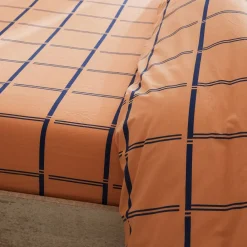 Becquet Linge de lit coton lavé pois et carreaux - CRÉATION< Housse De Couette