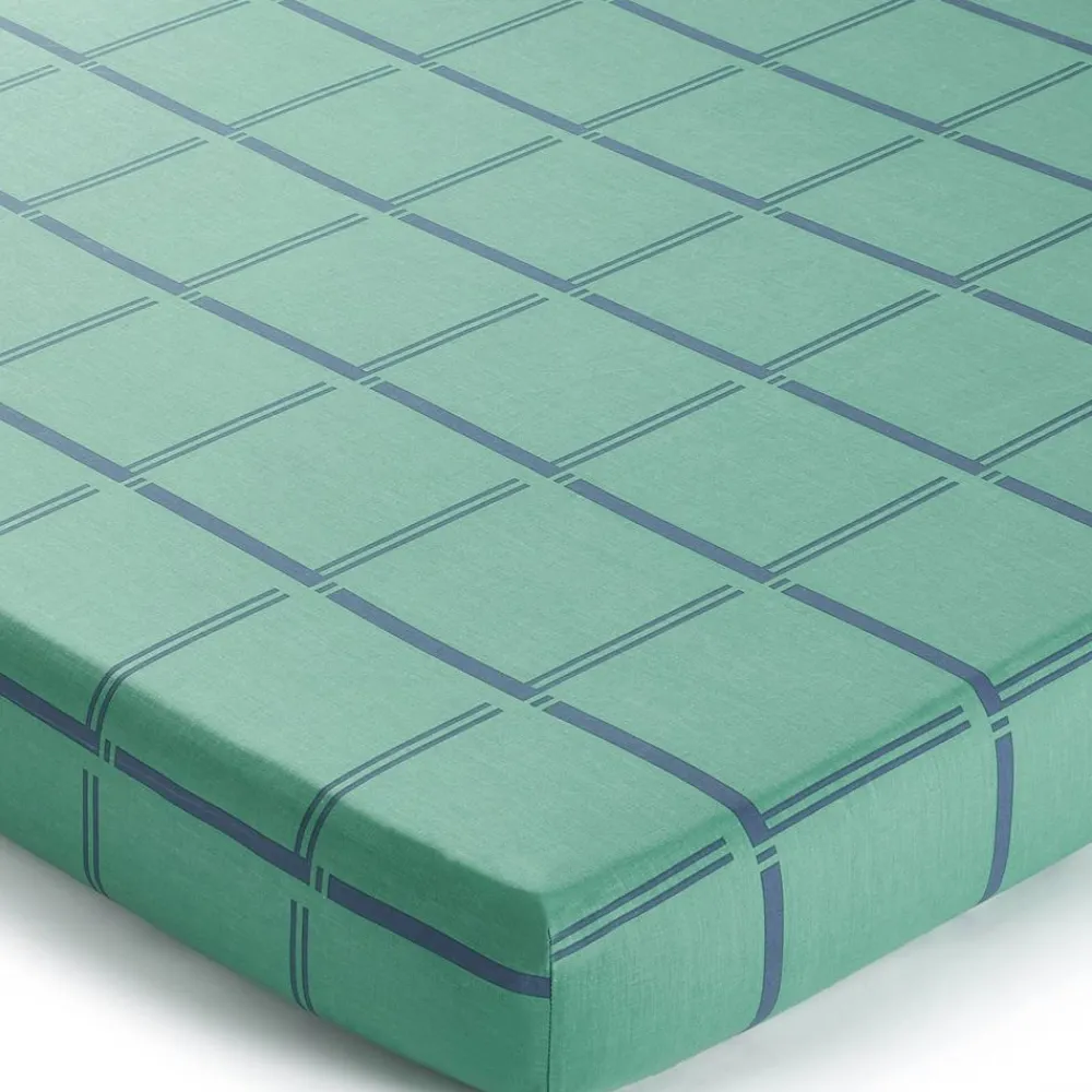 Becquet Linge de lit coton lavé pois et carreaux - CRÉATION<Enfant Univers Des Garçons|Univers Des Filles
