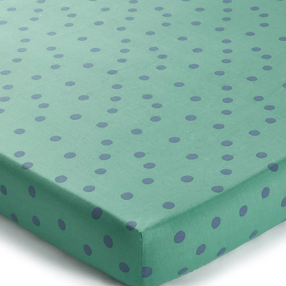 Becquet Linge de lit coton lavé pois et carreaux - CRÉATION<Enfant Univers Des Garçons|Univers Des Filles