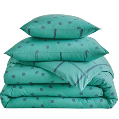 Becquet Linge de lit coton lavé pois et carreaux - CRÉATION<Enfant Univers Des Garçons|Univers Des Filles