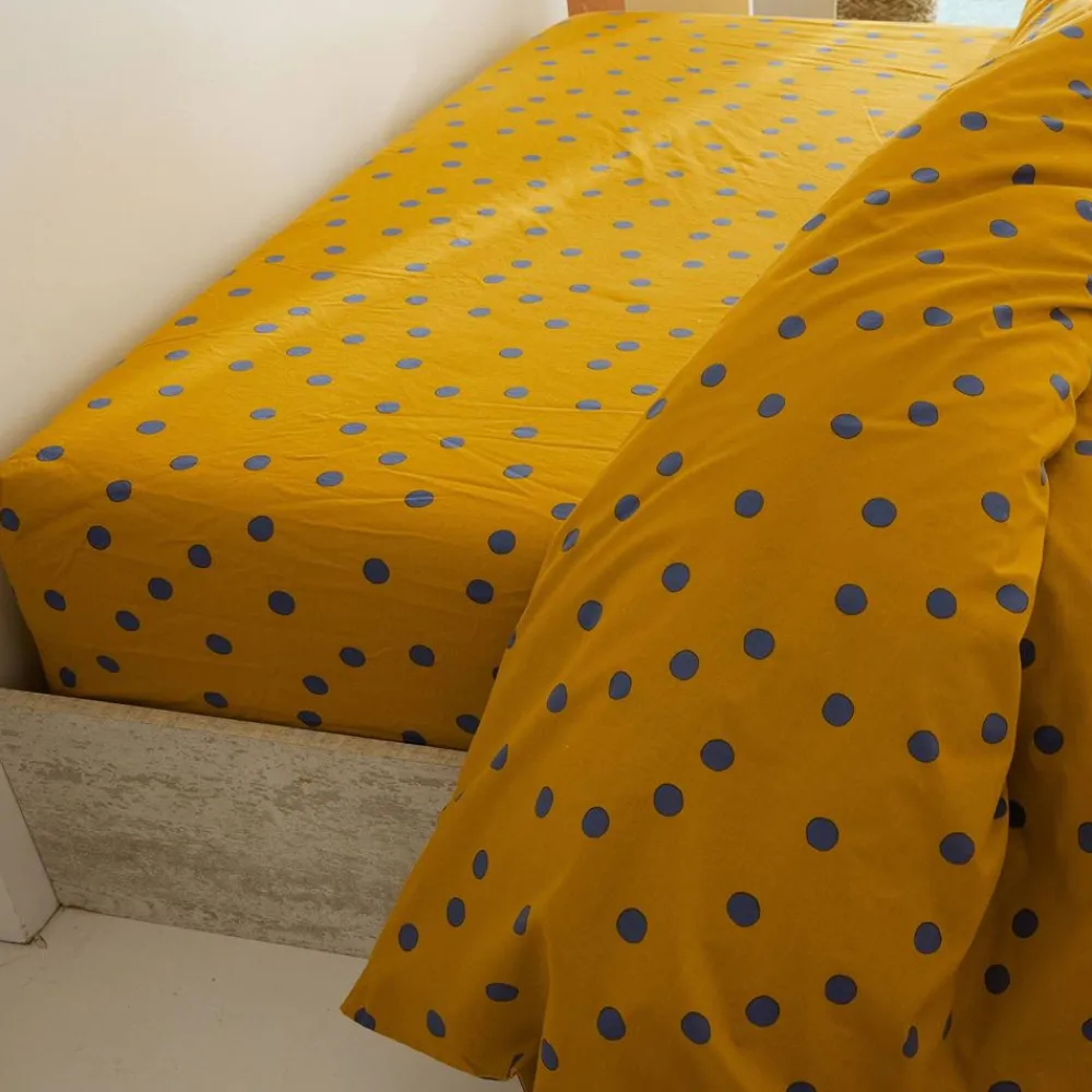 Becquet Linge de lit coton lavé pois et carreaux - CRÉATION<Enfant Univers Des Garçons|Univers Des Filles