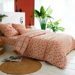 Becquet Linge de lit coton lavé pois et carreaux - CRÉATION<Enfant Univers Des Garçons|Univers Des Filles