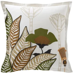 Becquet Linge de lit décor végétal tropical - CRÉATION< Housse De Couette|Linge De Lit Fantaisie, Linge De Lit Brodé
