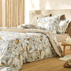 Becquet Linge de lit dessins de fleurs - CRÉATION< Les Matières|Housse De Couette