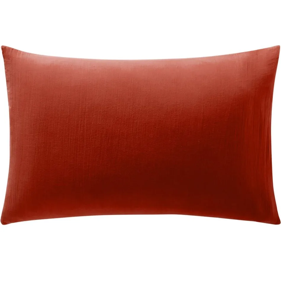 Becquet Linge de lit en double gaze de coton unie - Taie personnalisable< Housse De Couette|Linge De Lit Uni