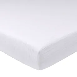 Becquet Linge de lit en double gaze de coton unie - Taie personnalisable< Housse De Couette|Linge De Lit Uni