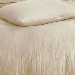 Becquet Linge de lit en double gaze de coton unie - Taie personnalisable< Housse De Couette|Linge De Lit Uni