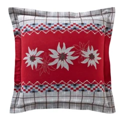 Becquet Linge de lit en flanelle motif fleurs d'edelweiss - CRÉATION< Les Matières|Housse De Couette