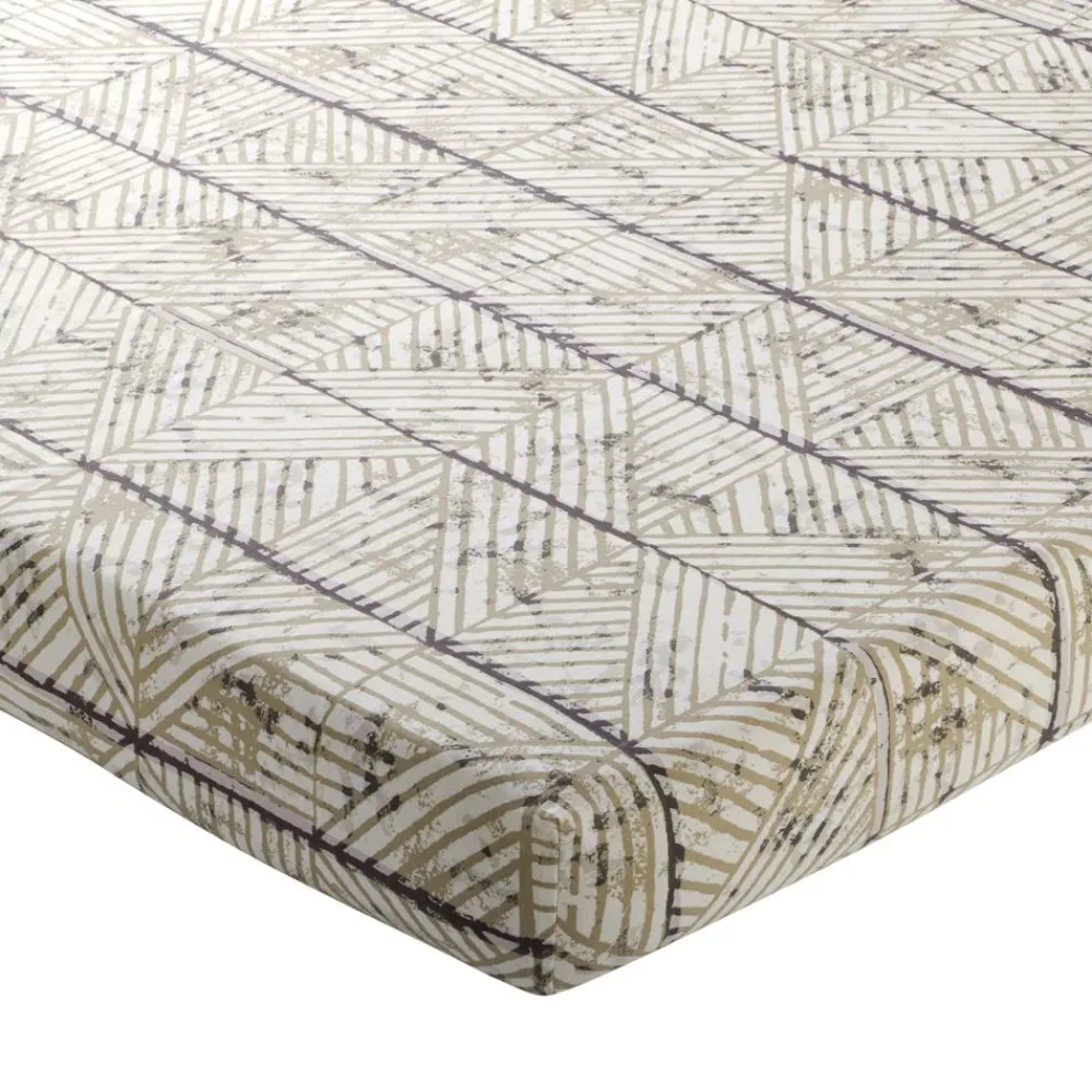 Becquet Linge de lit en flanelle motif géométrique - CRÉATION< Les Matières