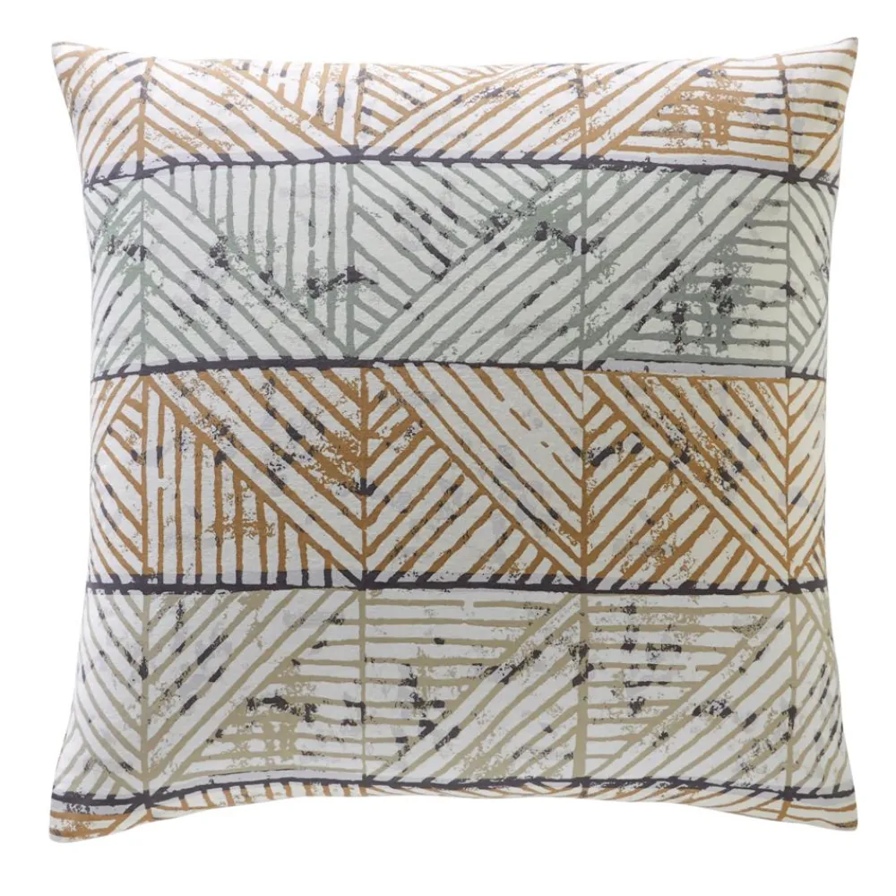 Becquet Linge de lit en flanelle motif géométrique - CRÉATION< Les Matières