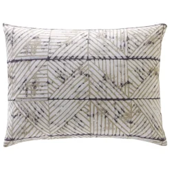 Becquet Linge de lit en flanelle motif géométrique - CRÉATION< Les Matières