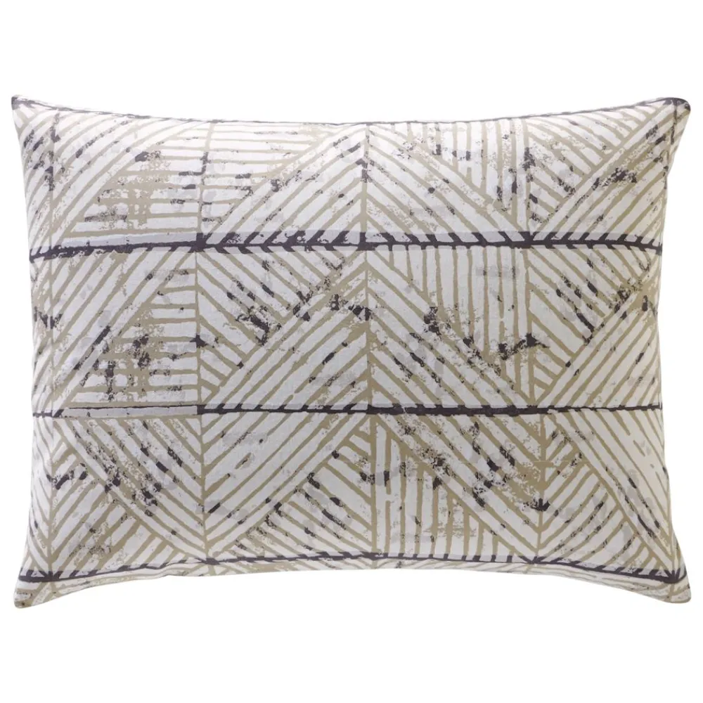 Becquet Linge de lit en flanelle motif géométrique - CRÉATION< Les Matières