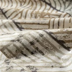Becquet Linge de lit en flanelle motif géométrique - CRÉATION< Les Matières