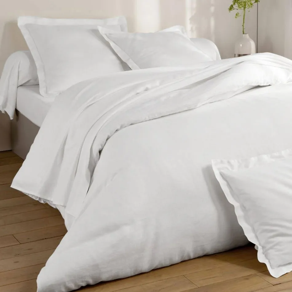 Becquet Linge de lit en lin lavé uni Lauréat< Les Matières|Linge De Lit Uni