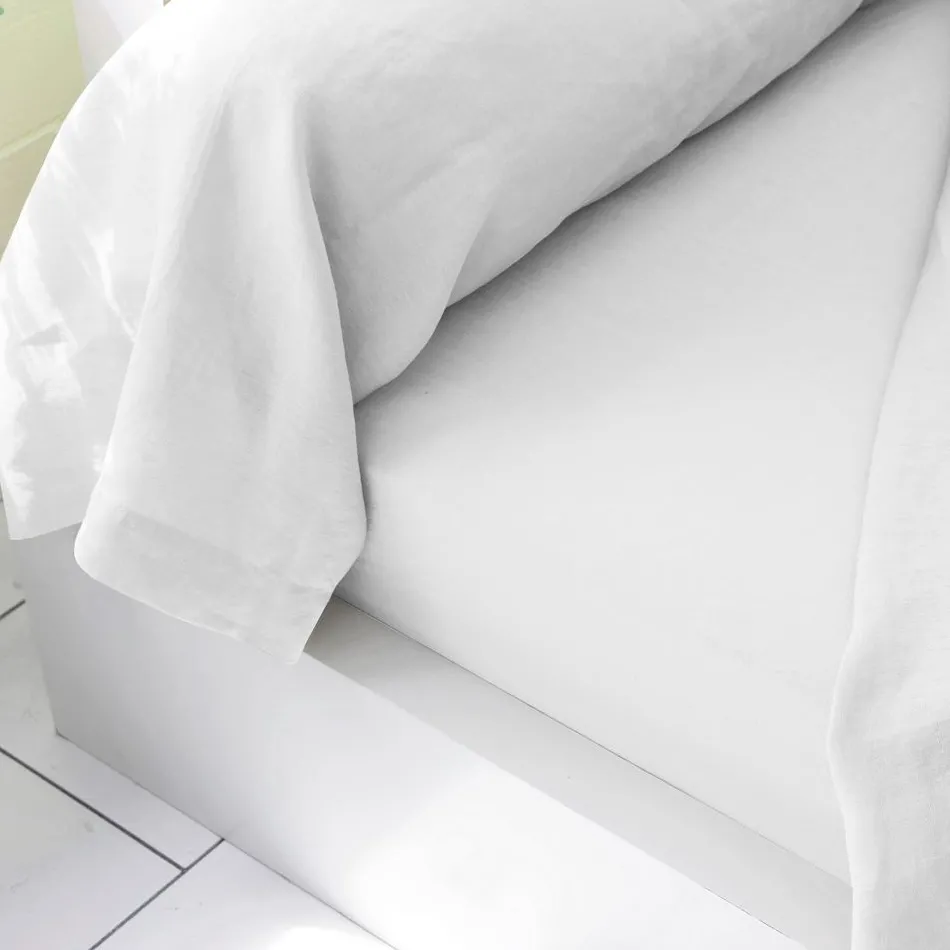 Becquet Linge de lit en lin lavé uni Lauréat< Les Matières|Linge De Lit Uni
