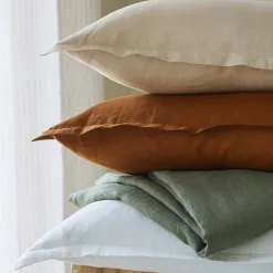 Becquet Linge de lit en lin lavé uni Lauréat< Les Matières|Linge De Lit Uni