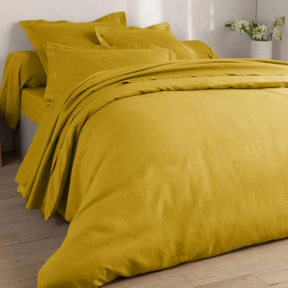 Becquet Linge de lit en lin lavé uni Lauréat< Housse De Couette