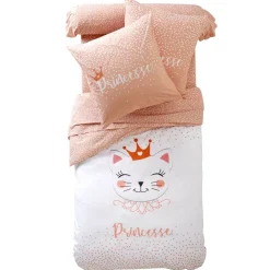 Becquet Linge de lit enfant chat et pois - CRÉATION< Les Matières