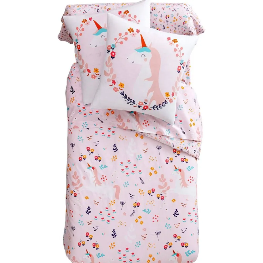 Becquet Linge de lit enfant motif licornes - CRÉATION<Enfant Univers Des Filles|Les Matières