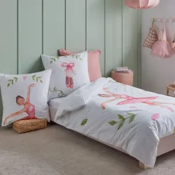 Becquet Linge de lit enfant motif danseuse< Les Matières|Linge De Lit Enfant