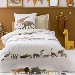 Becquet Linge de lit enfant percale arche de Noé< Linge De Lit Enfant|Linge De Lit Enfant, Housse De Couette