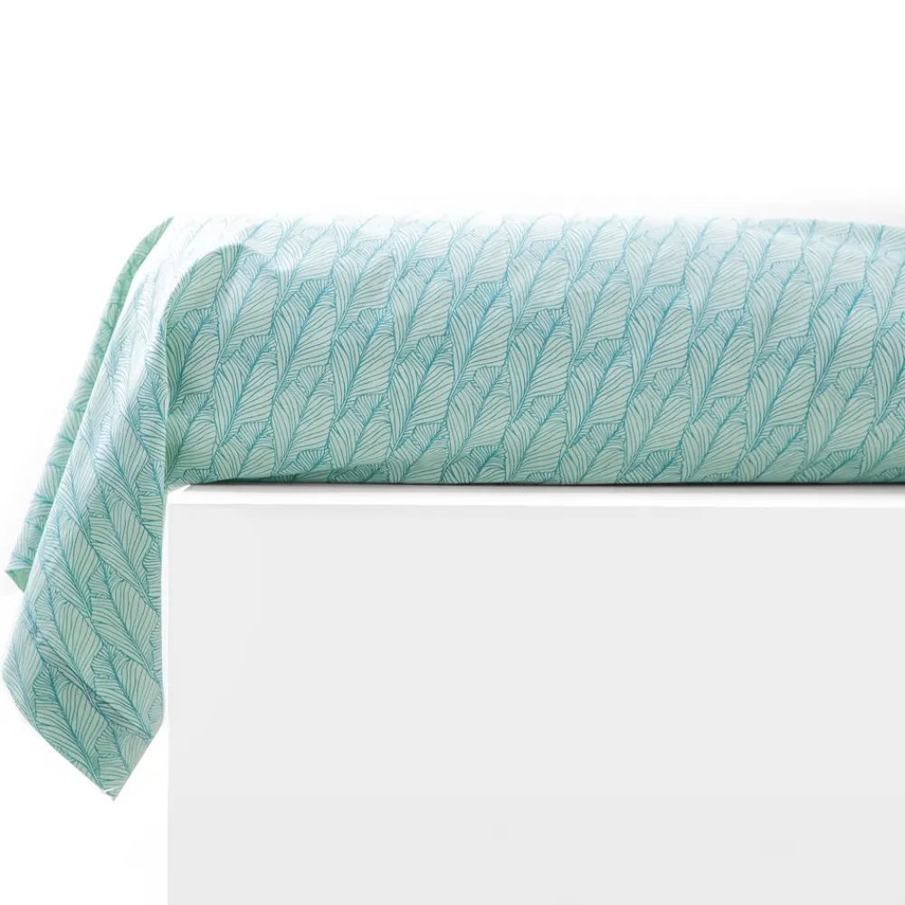 Becquet Linge de lit feuillage stylisé - CRÉATION< Les Matières