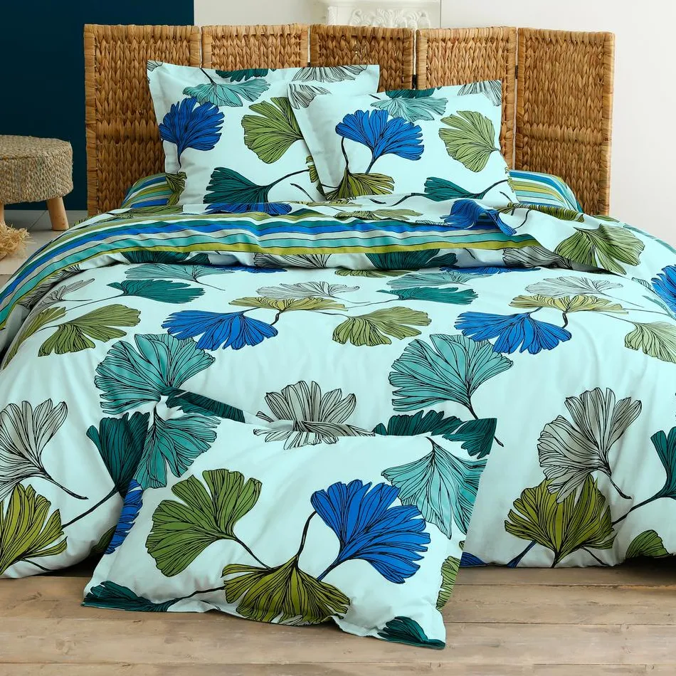 Becquet Linge de lit feuilles de ginkgo - CRÉATION< Housse De Couette|Linge De Lit Fantaisie, Linge De Lit Brodé
