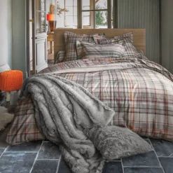 Becquet Linge de lit flanelle carreaux écossais - CRÉATION< Housse De Couette|Linge De Lit Fantaisie, Linge De Lit Brodé