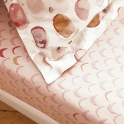 Becquet Linge de lit flanelle motifs poudrés - CRÉATION< Les Matières|Housse De Couette