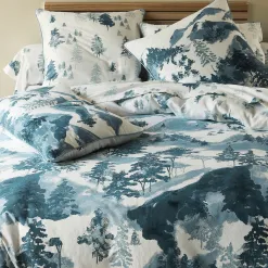 Becquet Linge de lit flanelle motif montagne - CRÉATION< Les Matières|Housse De Couette