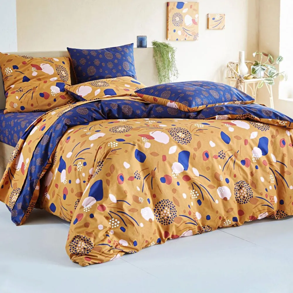 Becquet Linge de lit fleurs abstraites - CRÉATION< Les Matières|Housse De Couette