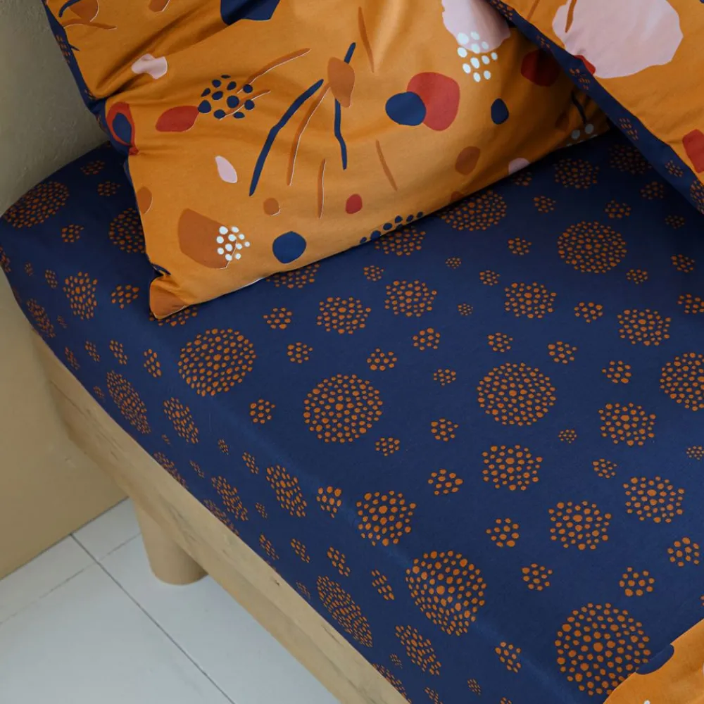 Becquet Linge de lit fleurs abstraites - CRÉATION< Les Matières|Housse De Couette