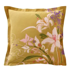 Becquet Linge de lit fleurs de lys - CRÉATION< Housse De Couette|Linge De Lit Fantaisie, Linge De Lit Brodé