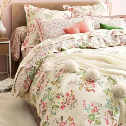 Becquet Linge de lit fleurs façon papier peint - CRÉATION<Enfant Linge De Lit Ado, Housse De Couette|Housse De Couette
