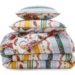 Becquet Linge de lit fleurs perses - CRÉATION< Housse De Couette|Linge De Lit Fantaisie, Linge De Lit Brodé
