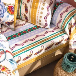 Becquet Linge de lit fleurs perses - CRÉATION< Housse De Couette|Linge De Lit Fantaisie, Linge De Lit Brodé
