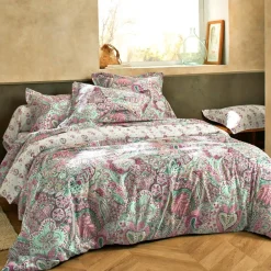Becquet Linge de lit fleurs style cachemire - CRÉATION< Housse De Couette|Linge De Lit Fantaisie, Linge De Lit Brodé
