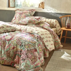 Becquet Linge de lit fleurs style cachemire - CRÉATION< Housse De Couette|Linge De Lit Fantaisie, Linge De Lit Brodé
