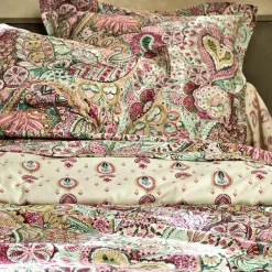 Becquet Linge de lit fleurs style cachemire - CRÉATION< Housse De Couette|Linge De Lit Fantaisie, Linge De Lit Brodé