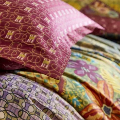 Becquet Linge de lit frises de motifs - CRÉATION< Les Matières|Housse De Couette