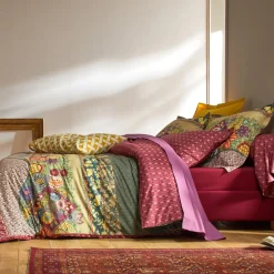 Becquet Linge de lit frises de motifs - CRÉATION< Les Matières|Housse De Couette
