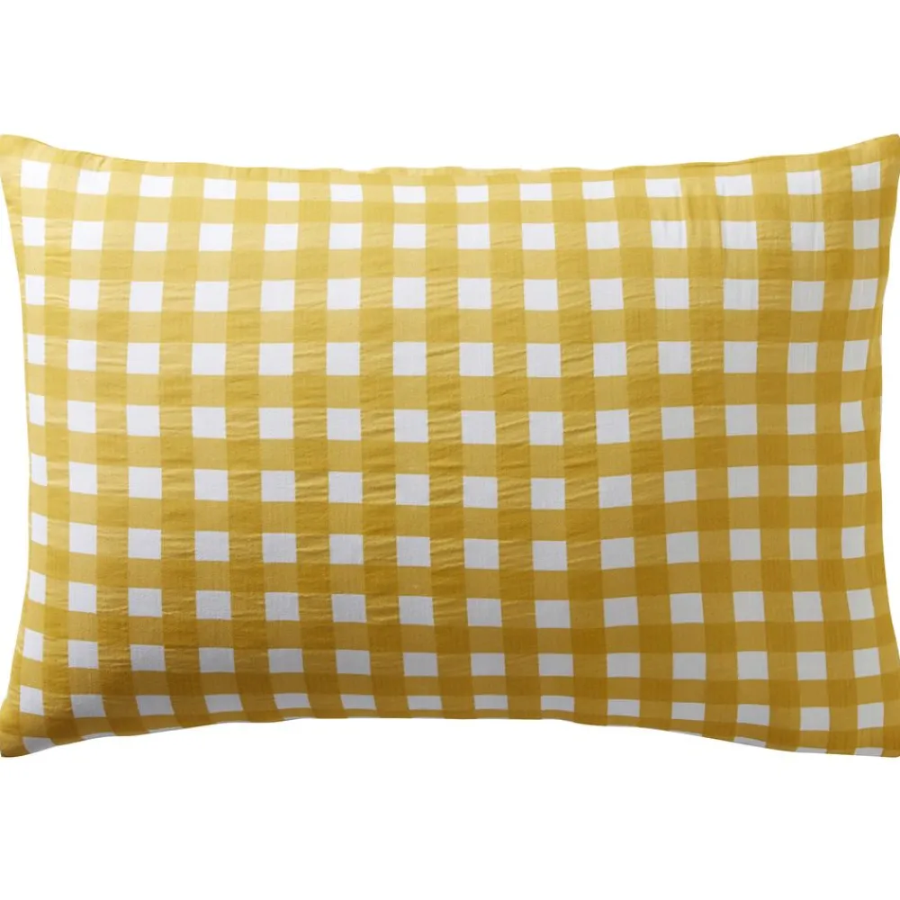 Becquet Linge de lit gaze de coton esprit vichy - CRÉATION< Housse De Couette|Linge De Lit Fantaisie, Linge De Lit Brodé