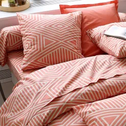 Becquet Linge de lit graphique bicolore - CRÉATION<Enfant Linge De Lit Ado, Housse De Couette|Housse De Couette