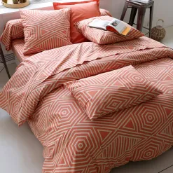 Becquet Linge de lit graphique bicolore - CRÉATION<Enfant Linge De Lit Ado, Housse De Couette|Housse De Couette